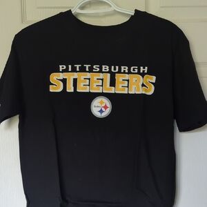 NFL Kids Black and Yellow Pittsburgh Steelers Short Sleeve Tee